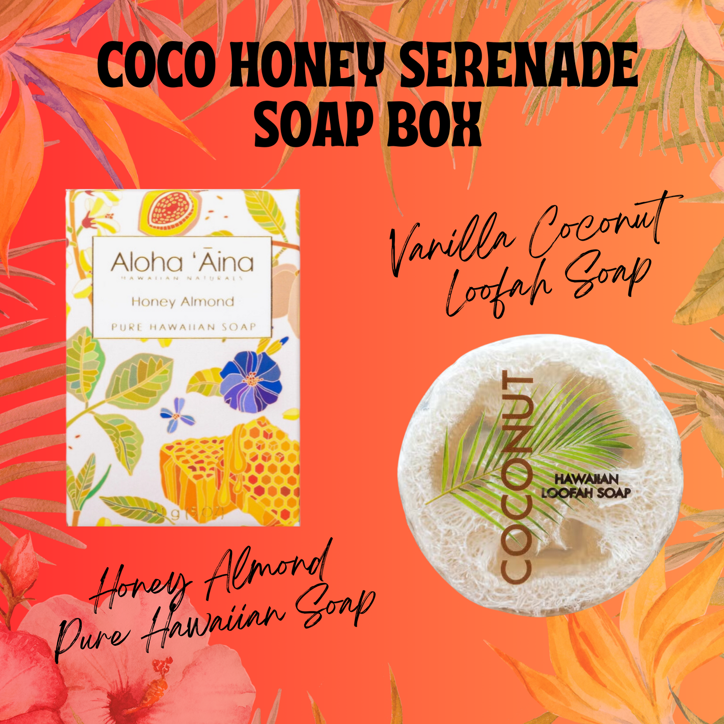 Coco Honey Serenade Tropical Soap & Spa Self Care Set