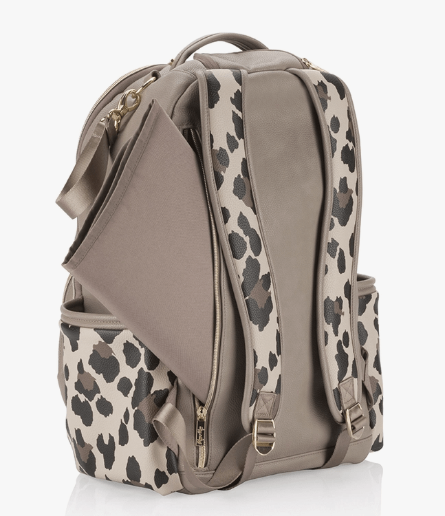 Itzy Ritzy Diaper Bags Boss Plus Leopard Backpack