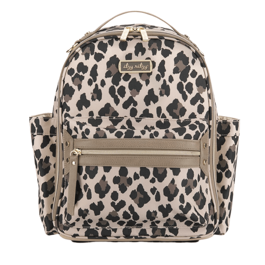 Itzy Ritzy Diaper Bags Leopard Mini Backpack
