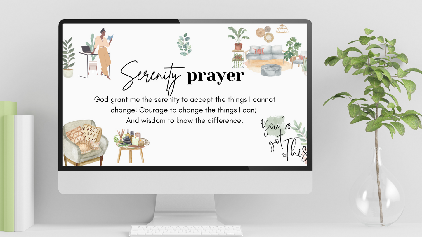 Serenity Prayer Desktop Background for Bible Verse Wallpaper