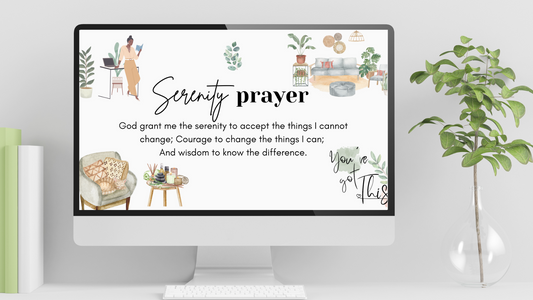 Serenity Prayer Desktop Background for Bible Verse Wallpaper