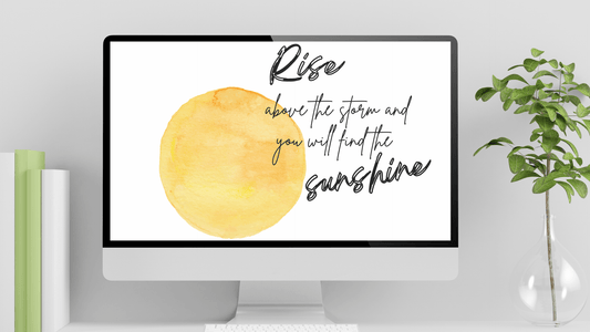 Rise and Shine Sunshine Self Care Affirmations Bundle
