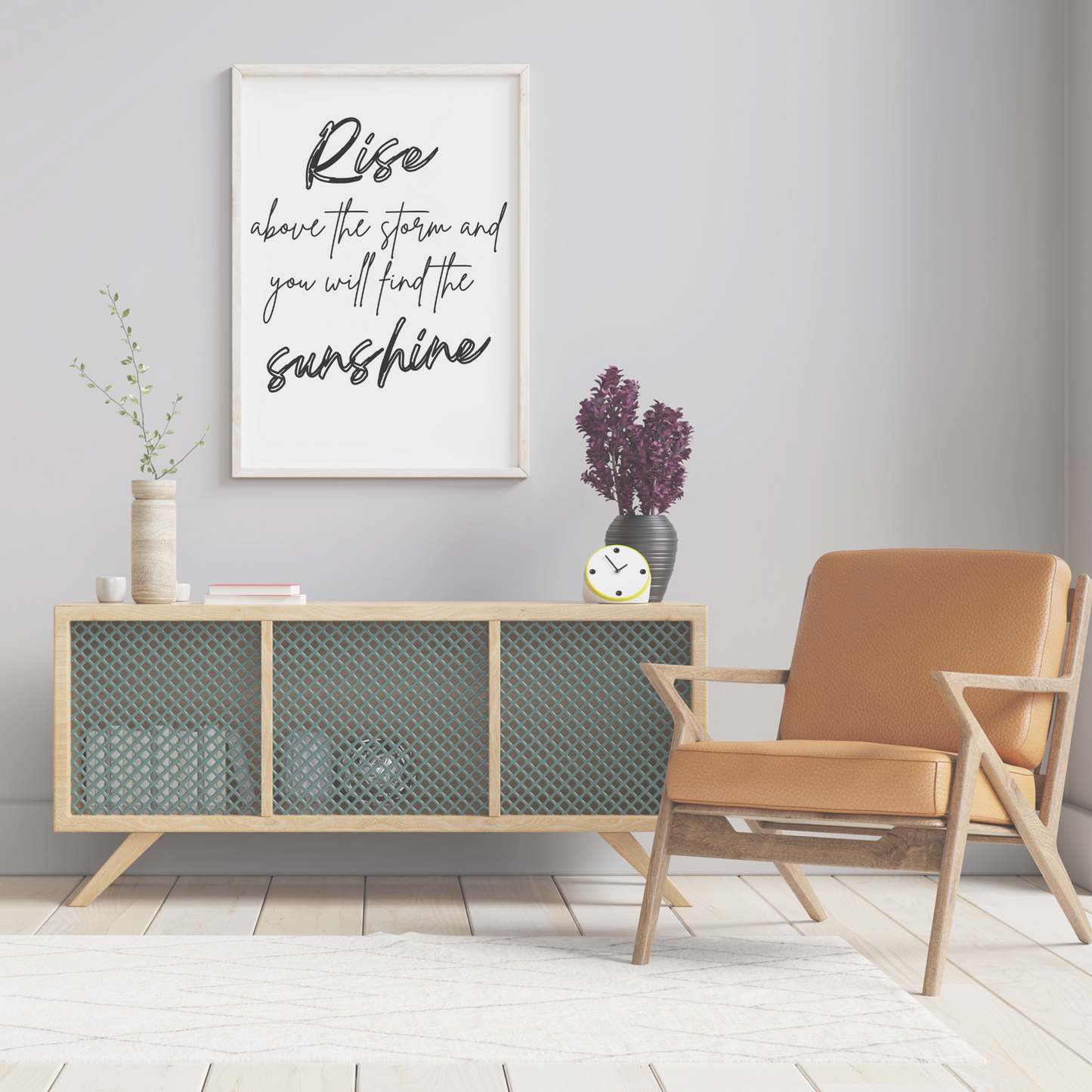 Rise and Shine Black and White Minimalist Self Care Quote Bundle