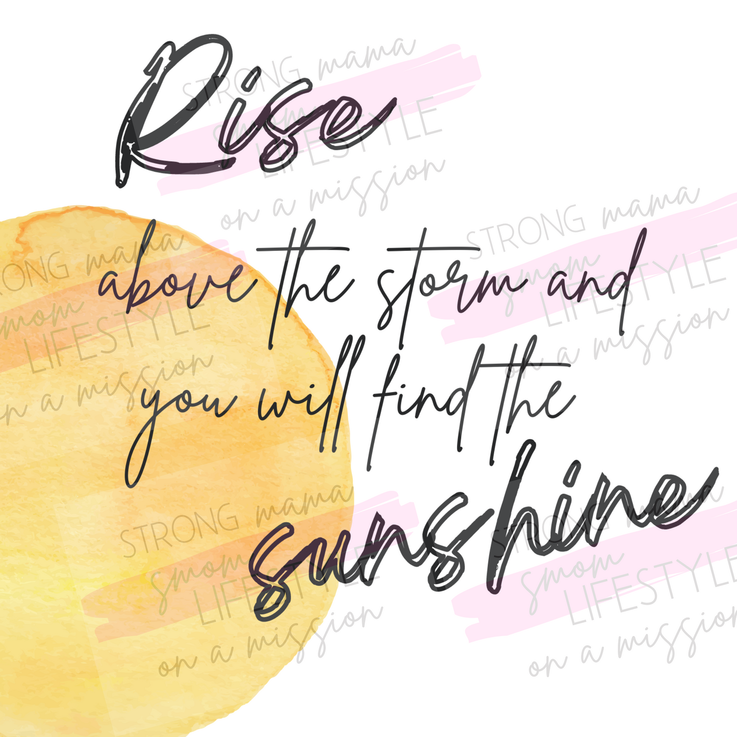Rise and Shine Sunshine Self Care Affirmations Bundle