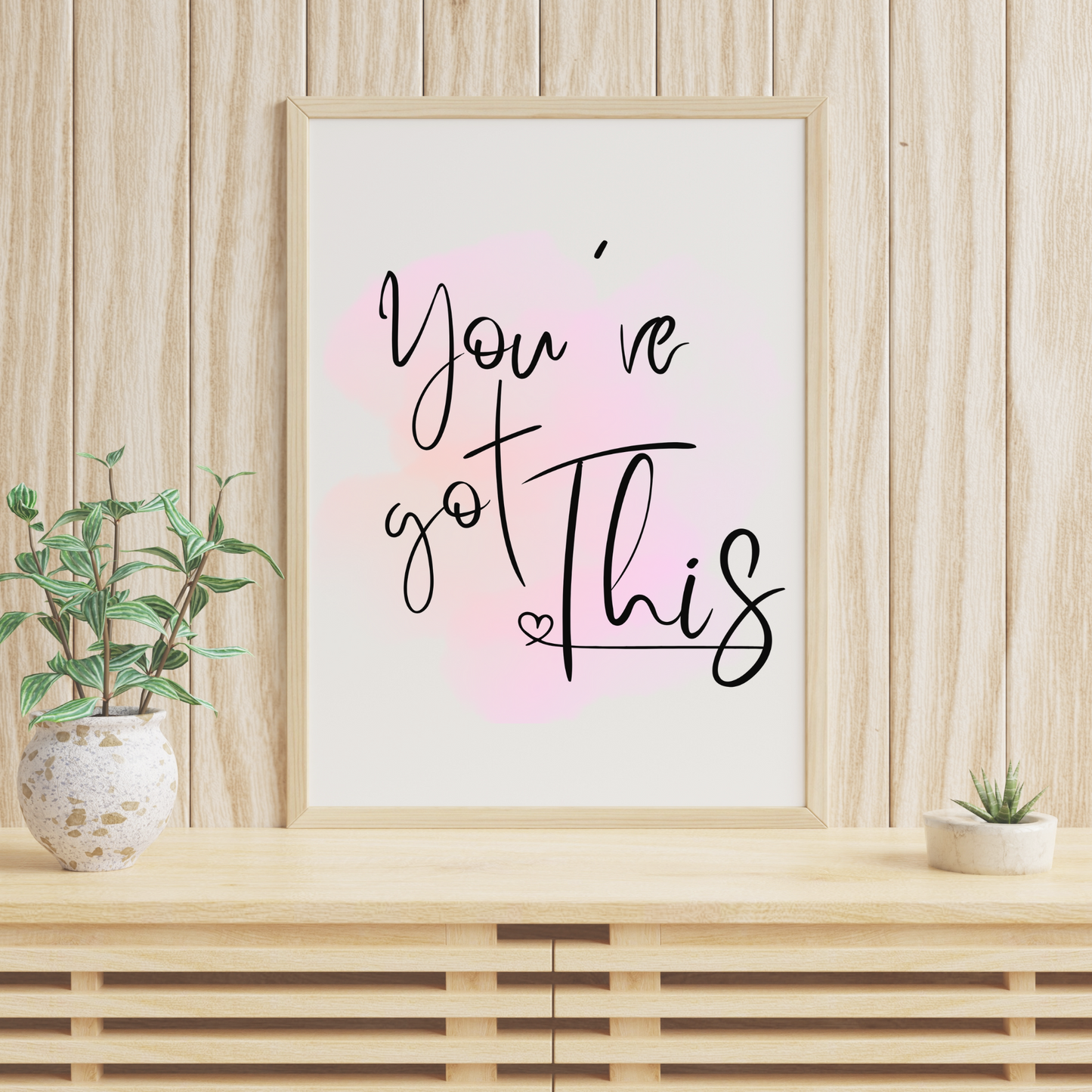 You Got This Watercolor Self Care Affirmation Bundle