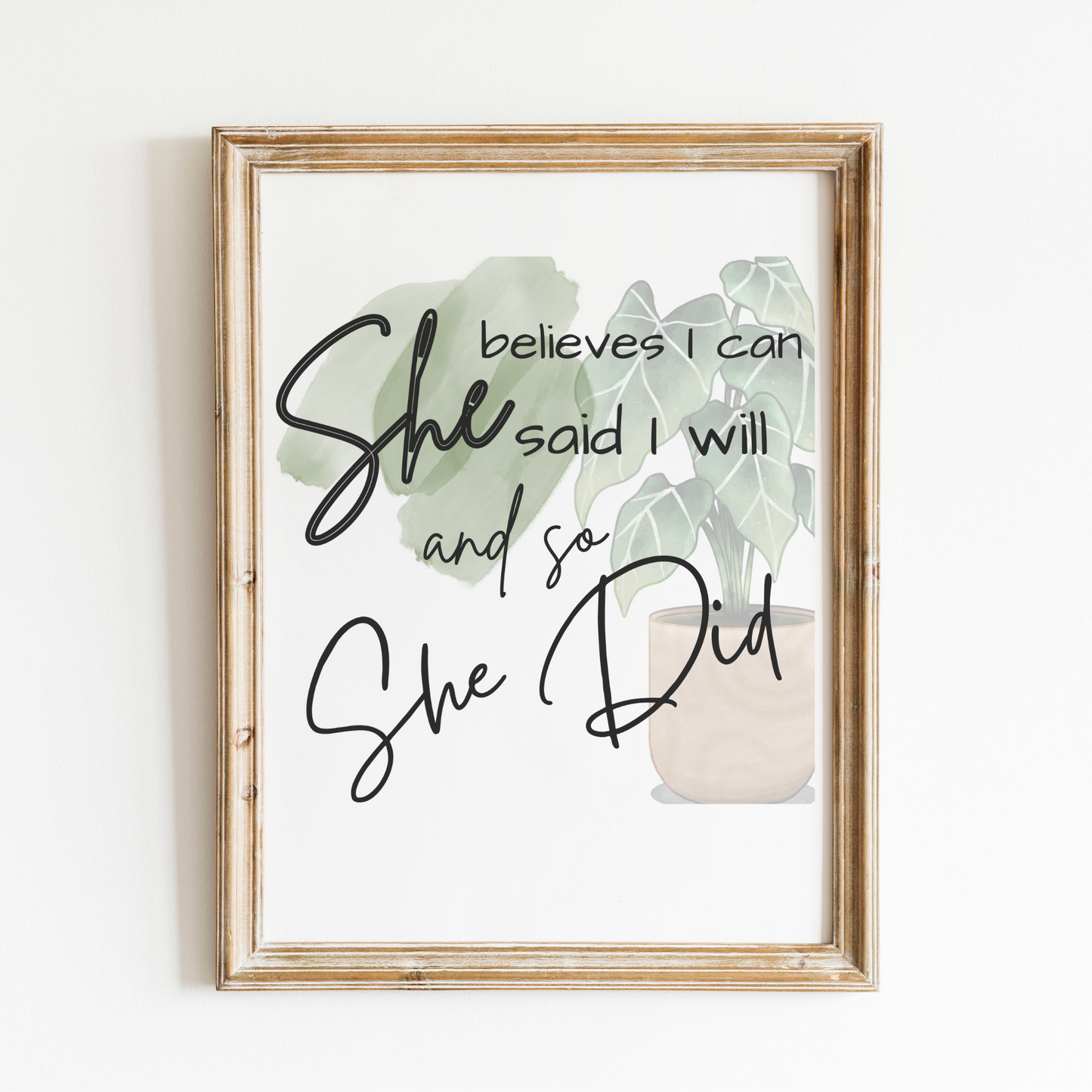 She Believes She Can Work Affirmation Quote Bundle