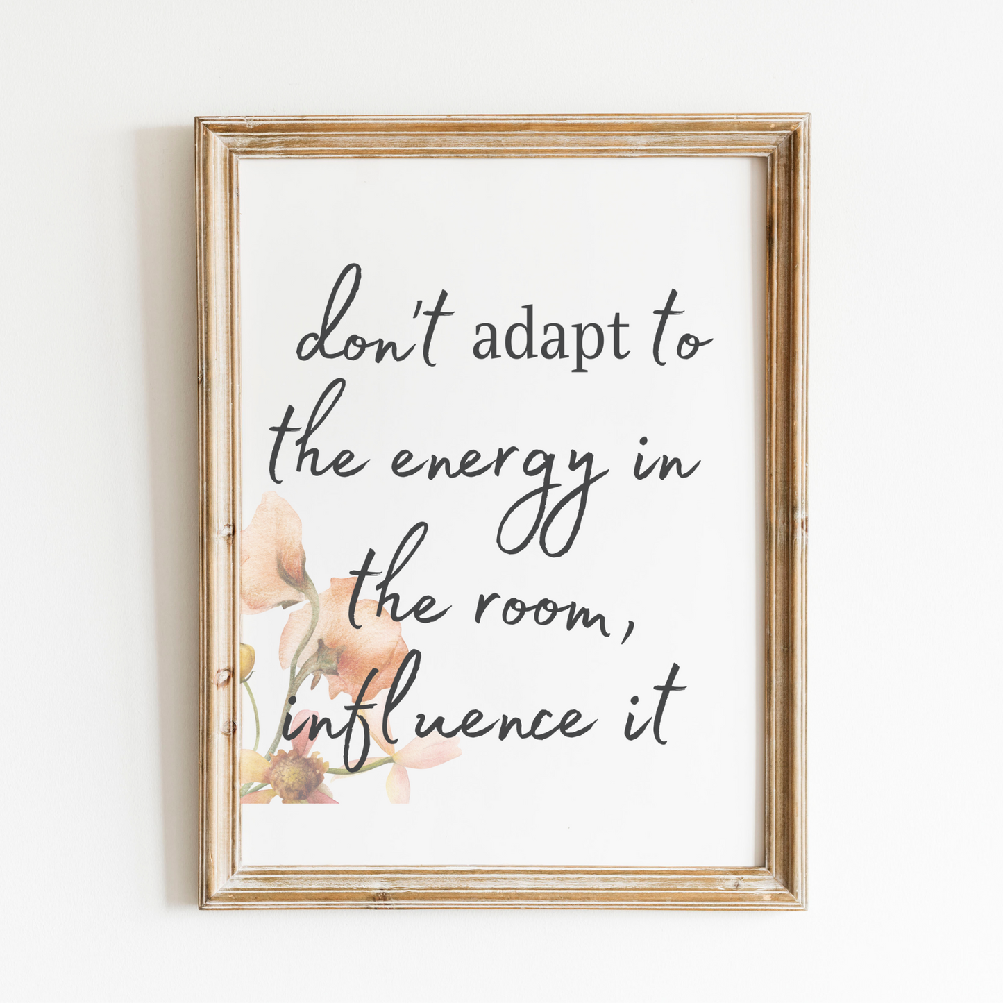 Printable Wall Art for Bedroom -Don't Adapt to Energy in the Room Affirmations Bundle