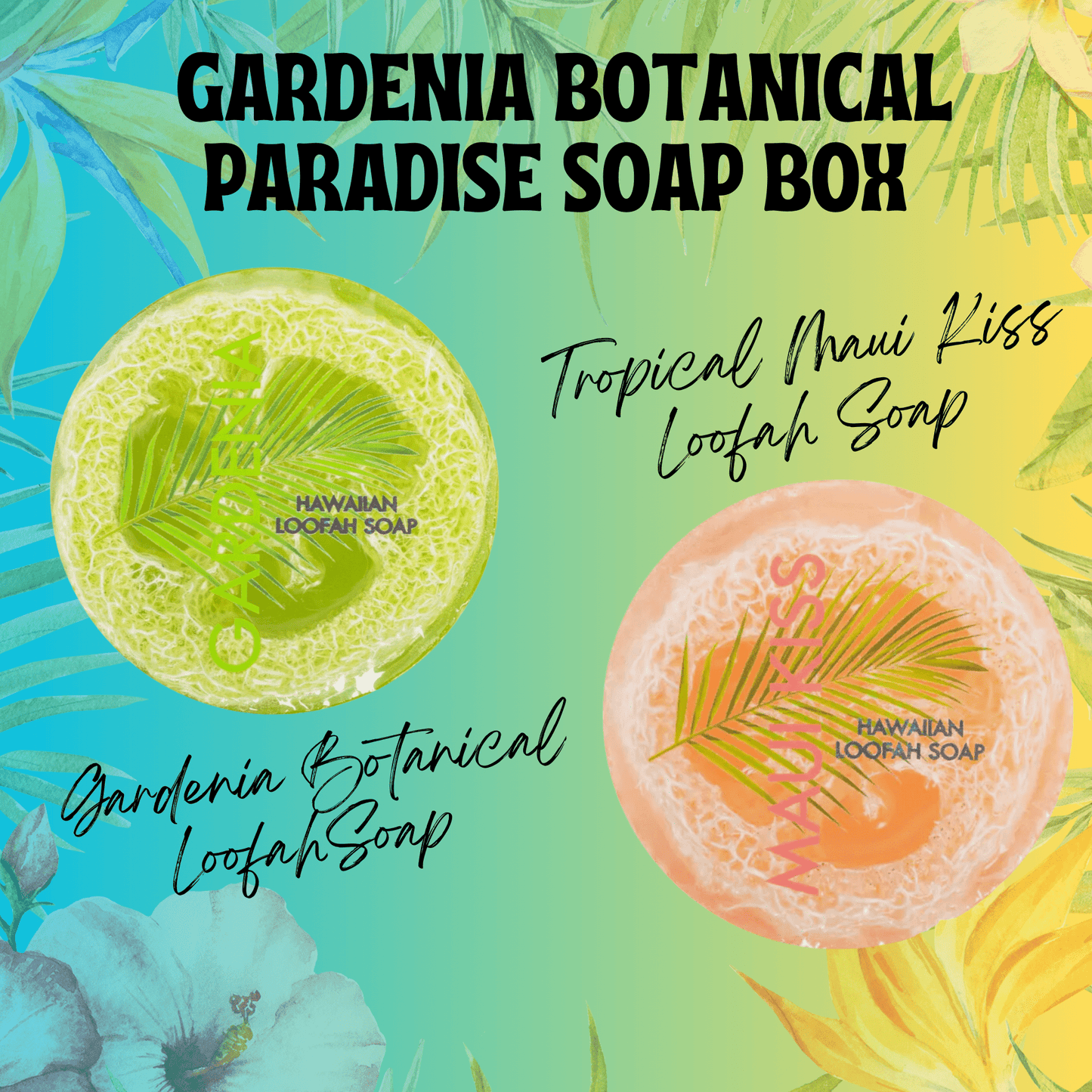 Gardenia Botanical Paradise Tropical Soap & Spa Self Care Set
