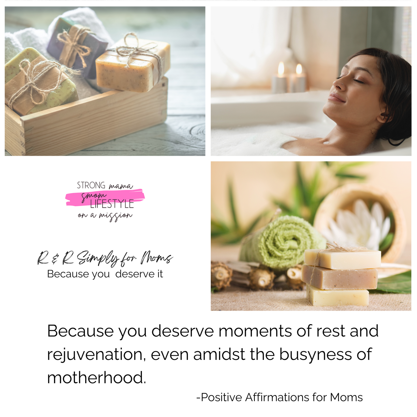 4 pk Relax & Rejuvenate First Time Mom Box Natural Soap Subscription