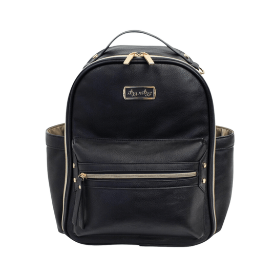 Itzy Ritzy Diaper Bags Black Mini Backpack