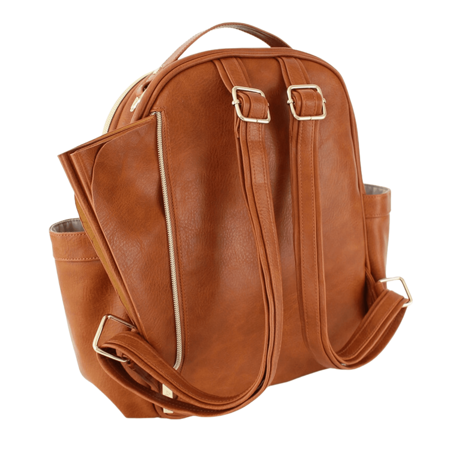 Itzy Ritzy Diaper Bags- Cognac Mini Diaper Bag Backpack