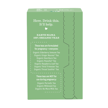 Peaceful Tea Earth Mama Organic | Calming, Relaxing Herbal Blend