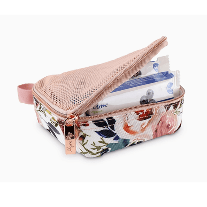Itzy Ritzy Floral Pack Like A Boss Packing Cubes & Travel Toiletries Bag