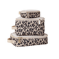 Itzy Ritzy Diaper Bag Insert Leopard Pack Like A Boss Organizer Cubes & Travel Toiletries Bag