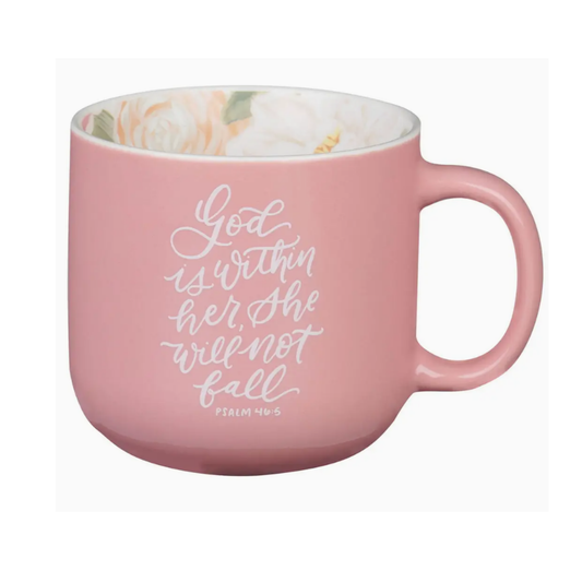Hug In A Mug- God is Within Her She Will Not Fall