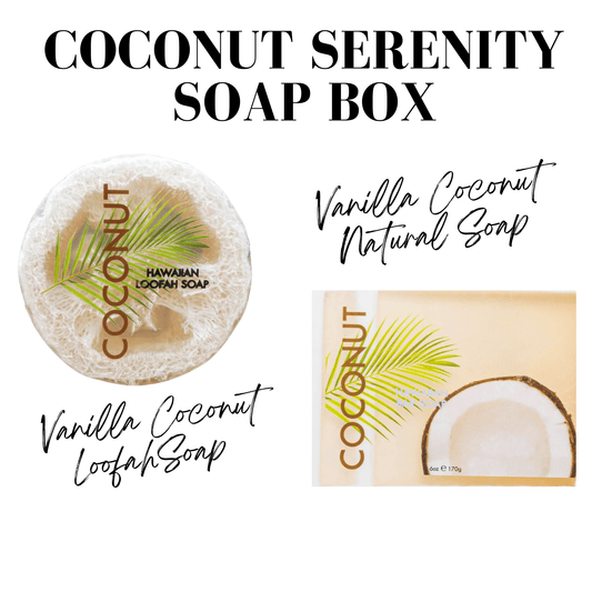 Coconut Serenity Tropical Soap & Spa Self Care Set