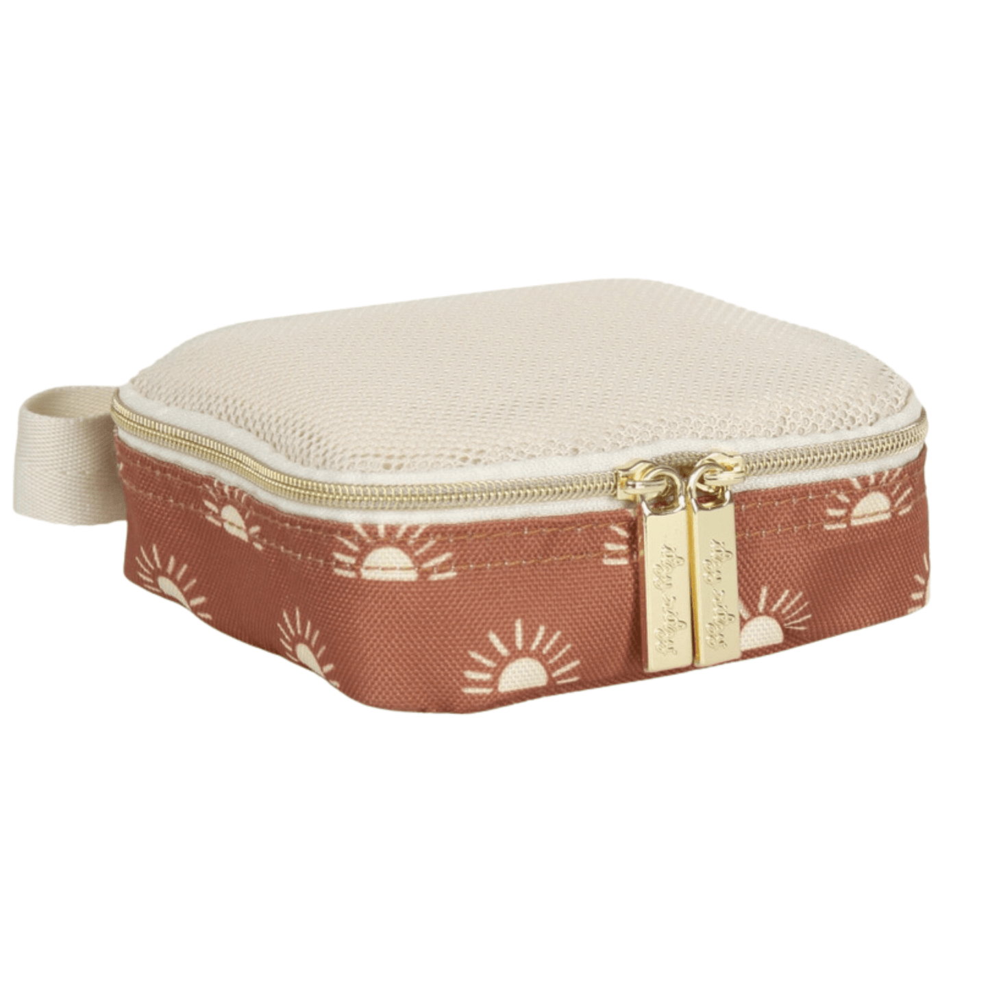 Itzy Ritzy Terracotta Sun Pack Like A Boss Packing Cubes & Travel Toiletries Bag