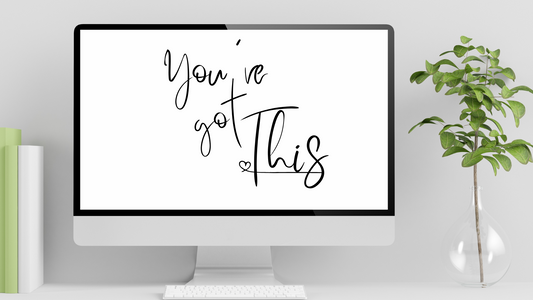 You Got This Black and White Self Care Affirmation Bundle