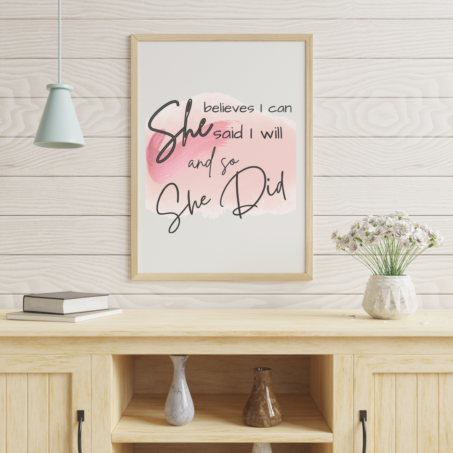 Pink "She" Work Affirmations Quote Bundle