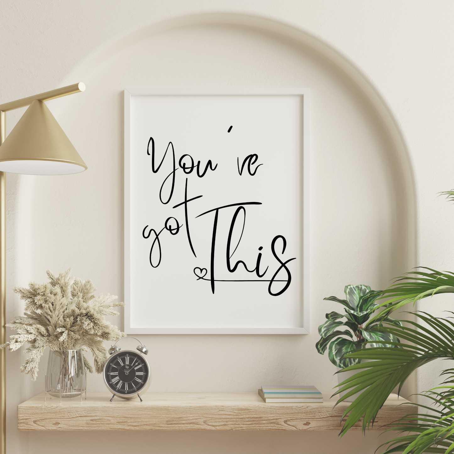 You Got This Black and White Self Care Quote Art Bundle