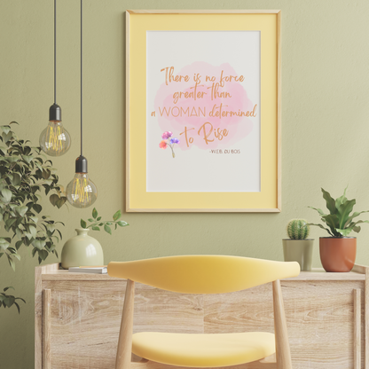 No Force Greater W.E.B. DuBois Watercolor Boho Desktop Wallpaper & Self Care Affirmation Bundle