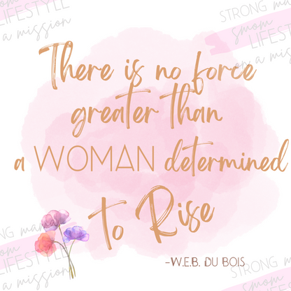 No Force Greater W.E.B. DuBois Watercolor Boho Desktop Wallpaper & Self Care Affirmation Bundle