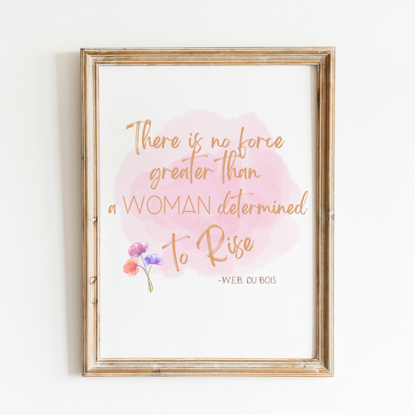 No Force Greater W.E.B. DuBois Watercolor Boho Desktop Wallpaper & Self Care Affirmation Bundle