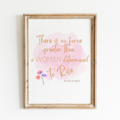 No Force Greater W.E.B. DuBois Watercolor Boho Desktop Wallpaper & Self Care Affirmation Bundle
